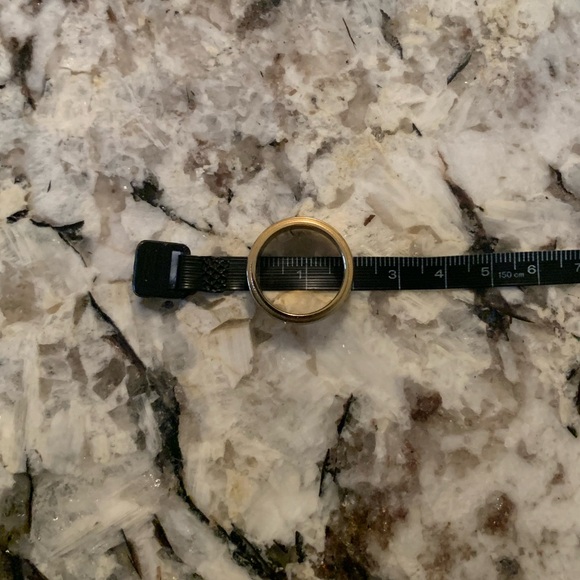 Two-Tone Gold & Silver Stainless Steel Star Ring, Approx. Size 7.5 - Picture 3 of 6